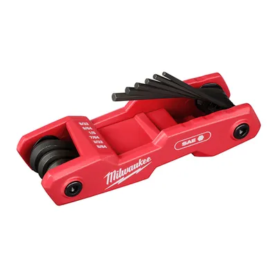 Г-образен ключ Milwaukee 6-стен инчов комплект  5/84" - 1/4 ", 116 мм, 9 бр.