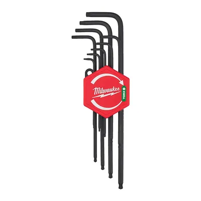 Г-образен ключ Milwaukee Torx/Torx комплект TX8-TX40, 9 бр.