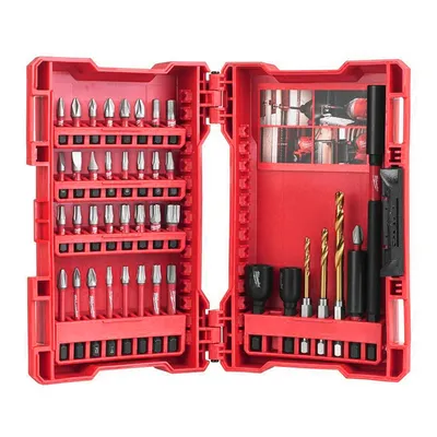 Комплект битове Milwaukee с магнитен държач 40 бр., Shockwave Impact Duty
