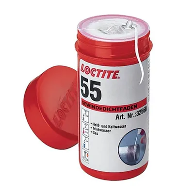 Корда Henkel тефлонова за уплътняване на резби бяла, 160 м, Loctite 55