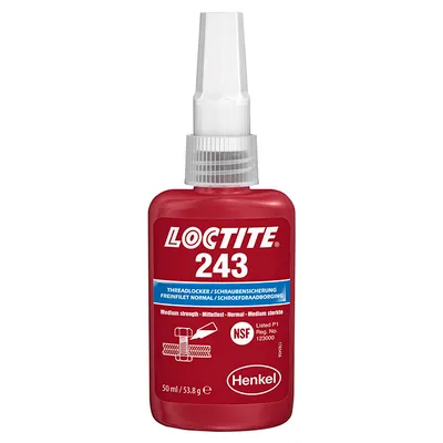 Лепило анаеробно Henkel за осигуряване на резби 50 мл, син, Loctite 243