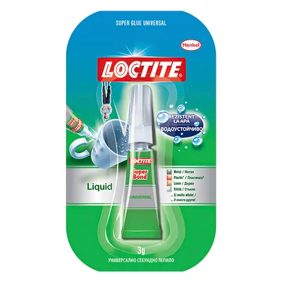 Лепило универсално Henkel цианкрилатно секундно  3 г, Moment Super Bond
