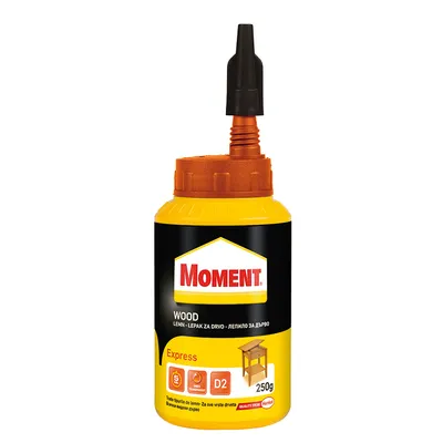 Лепило за дърво Henkel поливинилацетатно влагоустойчиво 250 г, Moment Express
