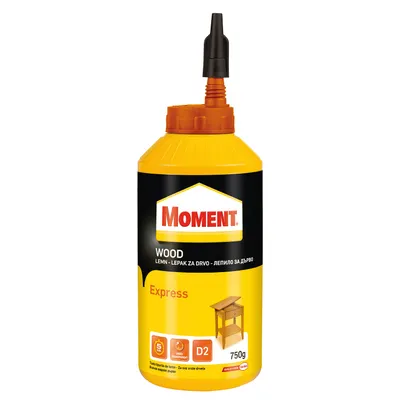 Лепило за дърво Henkel поливинилацетатно влагоустойчиво  750 г, Moment Express
