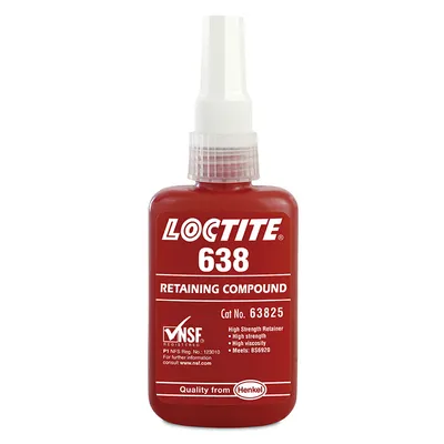 Лепило за метални детайли Henkel анаеробно високотемпературно 50 мл, Loctite 638
