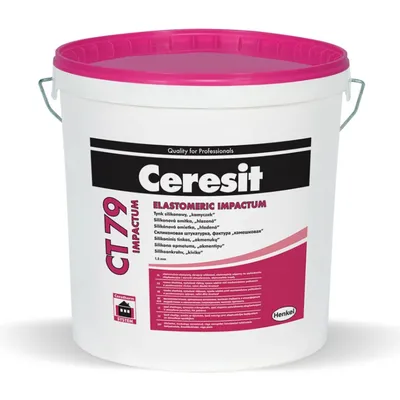 Мазилка Henkel силиконова фасадна 25 кг, 1.5 мм, Ceresit CT 79