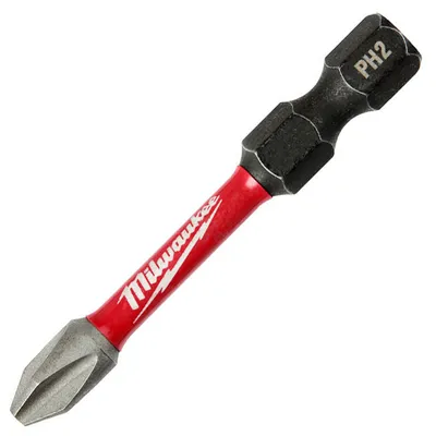 Накрайник бит PH Milwaukee Philips кръстат PH 2, 1/4", 50 мм, Shockwave Impact Duty