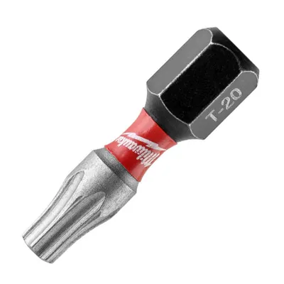 Накрайник бит TX Milwaukee Torx торсионен  TX 20, 1/4", 25 мм, Shockwave Impact Duty
