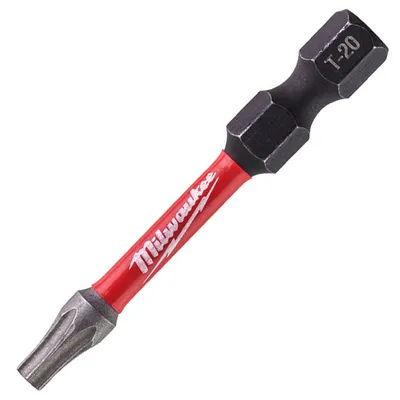 Накрайник бит TX Milwaukee Torx торсионен TX 20, 1/4", 50 мм, Shockwave Impact Duty