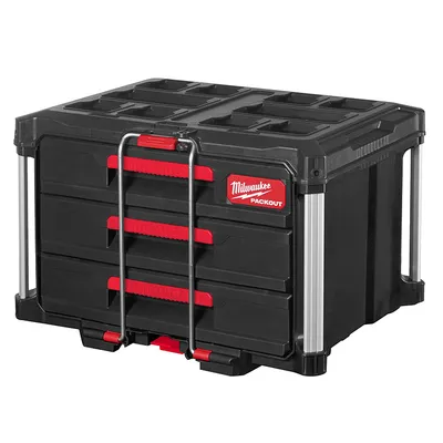 Органайзер Milwaukee за инструменти 560x410x360 мм, 22 кг, черен, Packout