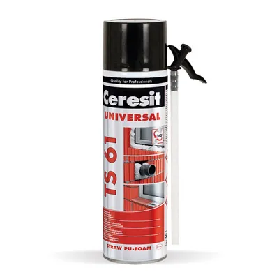 Полиуретанова пяна Henkel ръчна монтажна 300 мл, Ceresit TS 61