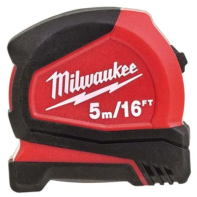 Противоударна гумирана ролетка Milwaukee  5 м, Pro compact C5-16/25