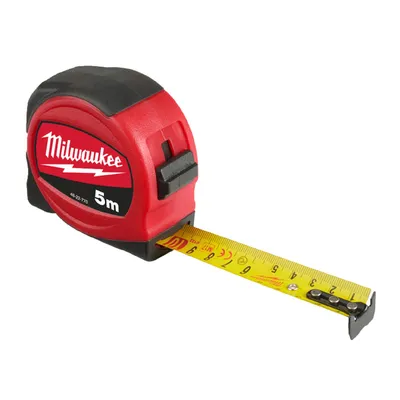 Противоударна гумирана ролетка Milwaukee 5 м, Slimline S5/19