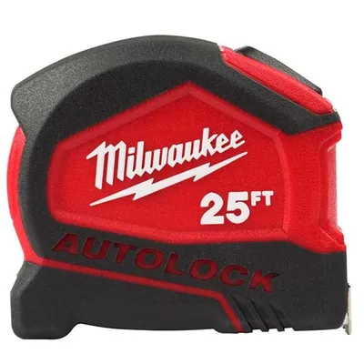 Противоударна гумирана ролетка Milwaukee  8 м, Autolock