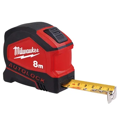 Противоударна гумирана ролетка Milwaukee 8 м, Autolock
