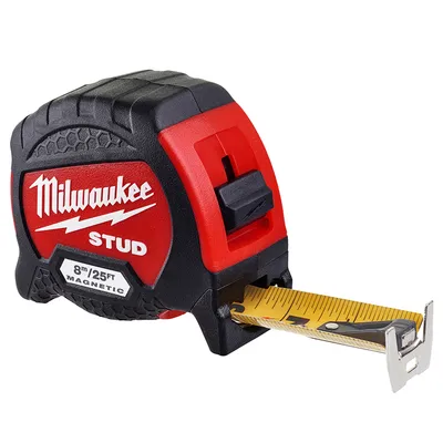 Противоударна пластмасова ролетка Milwaukee с магнит 8 м, STUD Gen2