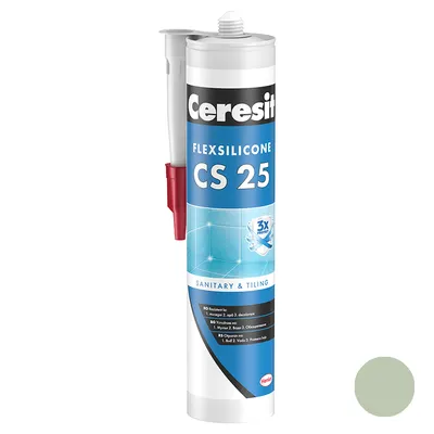 Санитарен силиконов уплътнител Henkel  280 мл, киви, Ceresit CS 25