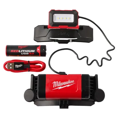 Челник за глава Milwaukee 4 V, 3 Ah, Li-Ion, 600 lm, 54 IP, Bolt