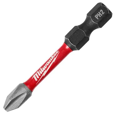 Накрайник бит PH Milwaukee Philips кръстат  PH 2, 1/4", 50 мм, Shockwave Impact Duty