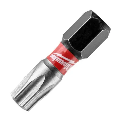 Накрайник бит TX Milwaukee Torx торсионен TX 30, 1/4", 25 мм, Shockwave Impact Duty