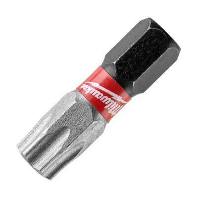 Накрайник бит TX Milwaukee Torx торсионен  TX 40, 1/4", 25 мм, Shockwave Impact Duty