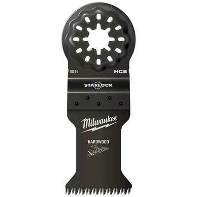 Нож за многофункционален осцилатор Milwaukee 35 мм, Starlock, HCS въглеродна стомана, 6011