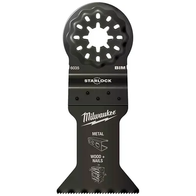 Нож за многофункционален осцилатор Milwaukee 43 мм, Starlock, BiM, 6035