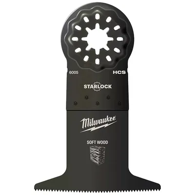 Нож за многофункционален осцилатор Milwaukee 65 мм, Starlock, HCS въглеродна стомана, 6005