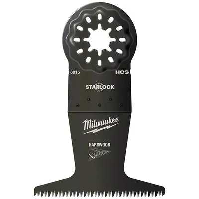 Нож за многофункционален осцилатор Milwaukee 65 мм, Starlock, HCS въглеродна стомана, 6015