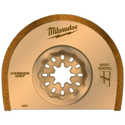 Нож за многофункционален осцилатор Milwaukee полукръгъл 75 мм, Starlock, HM стомана, 6050