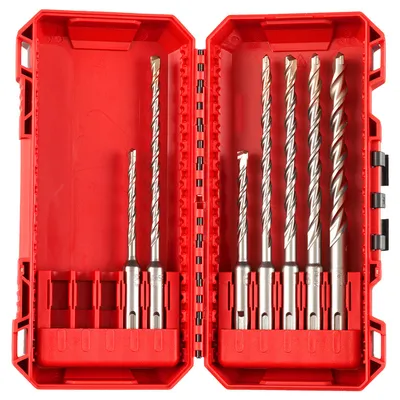 Свредло Milwaukee SDS-plus комплект 5, 5.5, 6, 7, 8, 10 мм, 7 бр., SDS-Plus M2