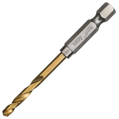 Свредло за метал HSS-TiN Milwaukee с 6-стенна опашка  4 мм, 26/71.5 мм, Shockwave Red Hex