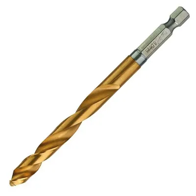 Свредло за метал HSS-TiN Milwaukee с 6-стенна опашка 8 мм, 70/111 мм, Shockwave Red Hex