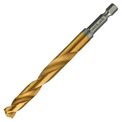 Свредло за метал HSS-TiN Milwaukee с 6-стенна опашка в блистер 10 мм, 76/120 мм, Shockwave Red Hex