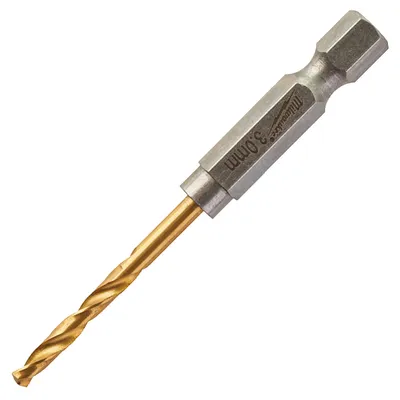 Свредло за метал HSS-TiN Milwaukee с 6-стенна опашка в блистер 3 мм, 23/65 мм, 2 бр., Shockwave Red Hex