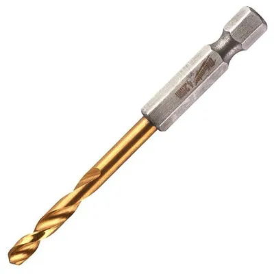 Свредло за метал HSS-TiN Milwaukee с 6-стенна опашка в блистер 4.2 мм, 28/74 мм, Shockwave Red Hex
