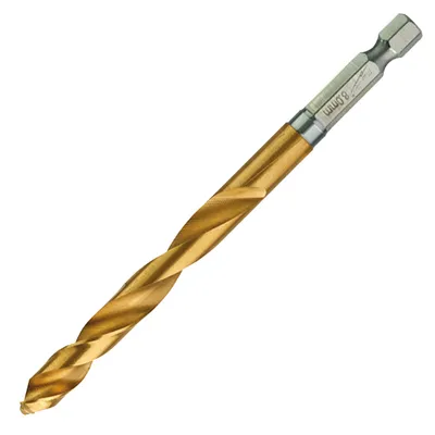 Свредло за метал HSS-TiN Milwaukee с 6-стенна опашка в блистер 8 мм, 70/111 мм, Shockwave Red Hex