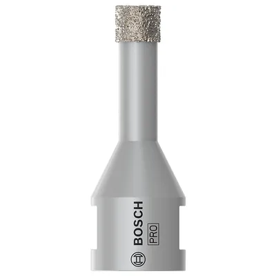 Фрезер за керамика Bosch диамантен за сухо пробиване 10 мм, 30 мм, M14, PRO Ceramic dry