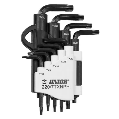 Г-образен ключ Unior Torx/Torx комплект TX9-40, 8 бр., 220/7TXNPH