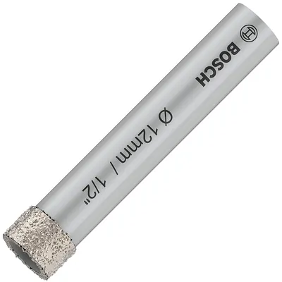 Свредло за стъкло и керамика Bosch диамантено 12 мм, 66 мм, PRO Ceramic dry