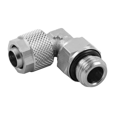 Коляно пневматично Aignep маркуч - резба 1/4" x 10/8 мм, 1115