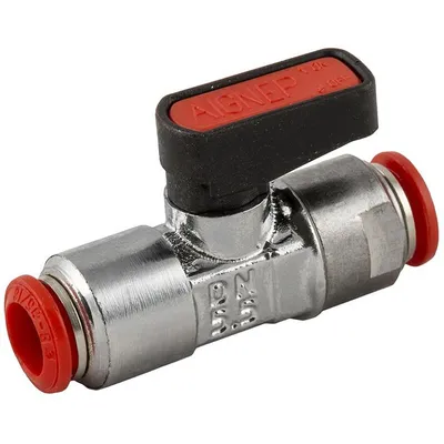 Кран пневматичен Aignep сферичен  2х6 мм, Ghilux 6560
