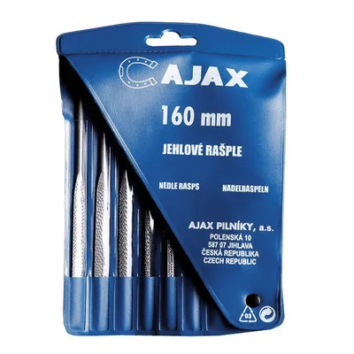 Комплект рашпили Ajax 6 бр., Cut2 полуфина, 160 мм, 160/3