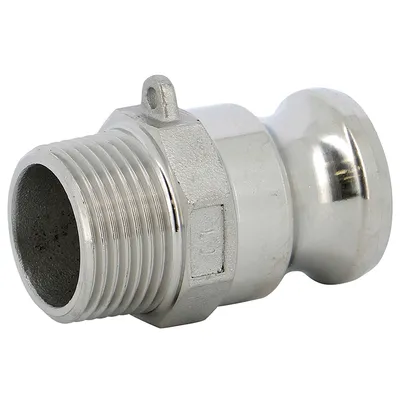 Съединител на маркучи Sferaco Camlock М - мъжка резба 14 bar, 3", Тип F, неръждаема стомана, 2246