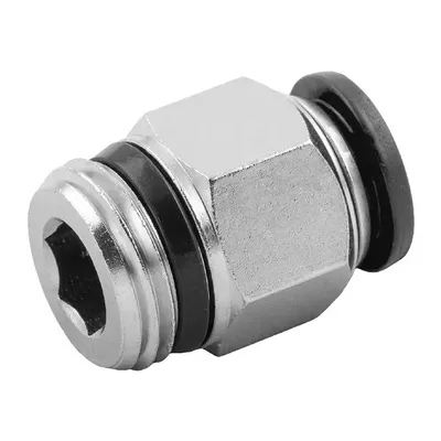 Съединител пневматичен Aignep Push In шлаух - резба  1/4", шлаух 5 мм, 55000