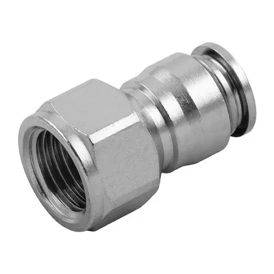 Съединител пневматичен Aignep Push In шлаух - резба 1/4", шлаух 8 мм, 57030