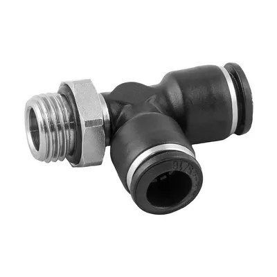 Тройник пневматичен Aignep Push In шлаух - шлаух - Мрезба 1/4", шлаух 6 мм, 55226