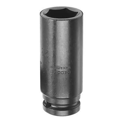 Вложка милиметрова Gedore 6-стен ударна удължена 17 мм х 1/2", K 19 L 17