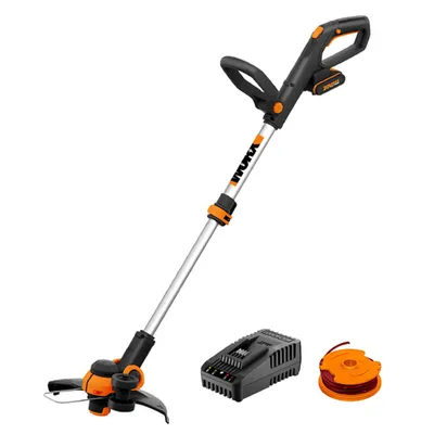 Акумулаторен тример Worx с 1 батерия и зарядно, 20 V, 2 Ah, 300 мм, WG163E.1