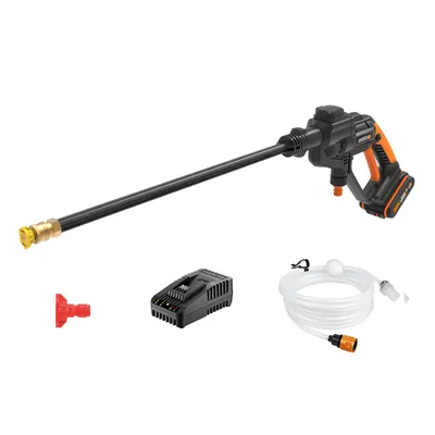 Акумулаторна водоструйка Worx  с 1 батерия и зарядно, 20 V, 2 Ah, 120 л/ч, 22 bar, WG620E